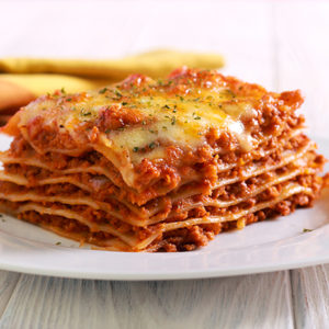 Lasagne med bolognese saus