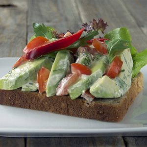 Smørbrød med avokado