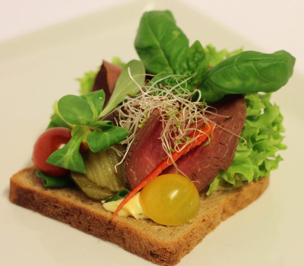 Smørbrød med roastbiff