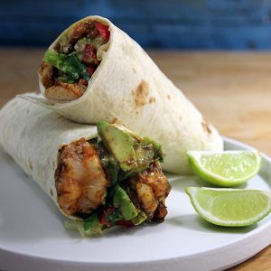 Wraps med scampi